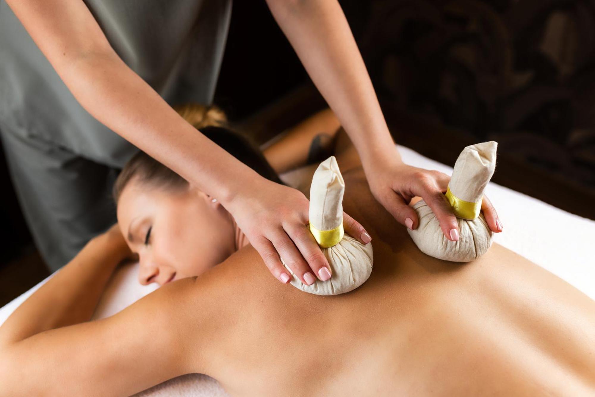 Hilton Rijeka Costabella Beach Resort And Spa Exteriör bild Thai herbal compress massage